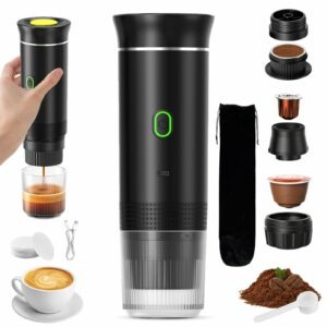 VHV Macchina Caffe Portatile 3 In 1 Macchina Caffe, 3 Minuti Di Auto-Riscaldamento, Caffettiera Elettrica Compatibile con Pic - Image 2