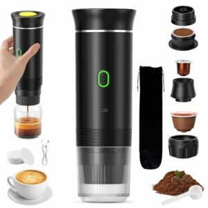 VHV Macchina Caffe Portatile 3 In 1 Macchina Caffe, 3 Minuti Di Auto-Riscaldamento, Caffettiera Elettrica Compatibile con Pic - Image 3